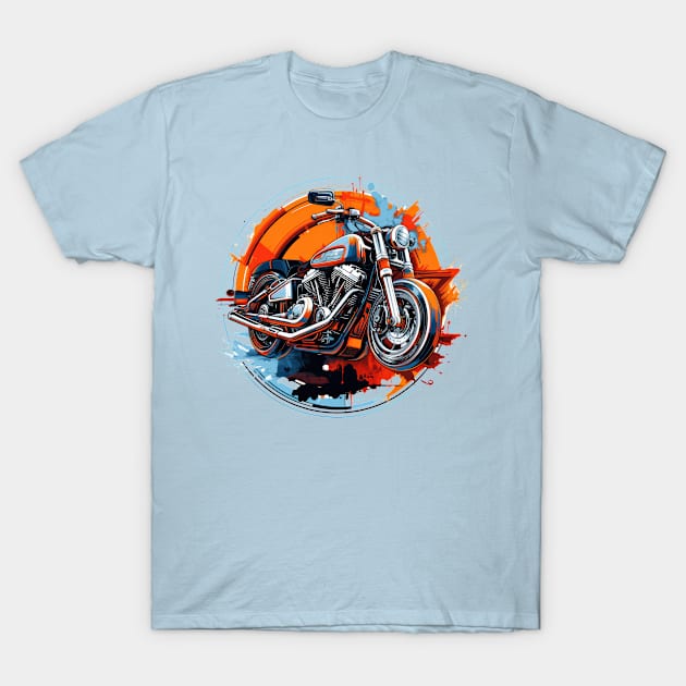 Motorcycle T-Shirt by Urban Archeology Shop Gallery